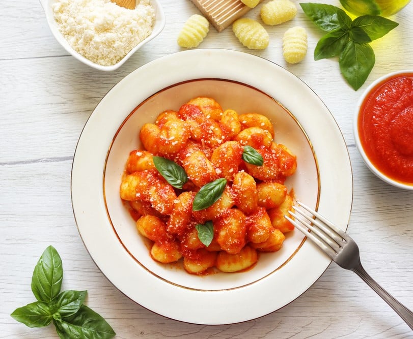 Gnocchi with Tomato Basil Sauce