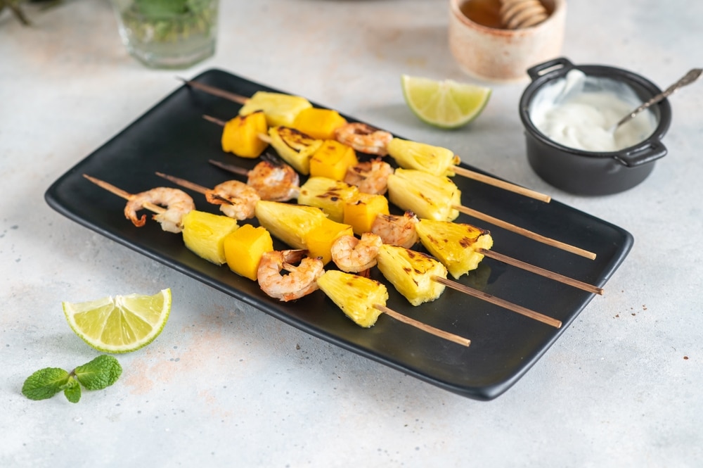 Grilled Shrimp and Pineapple Skewers