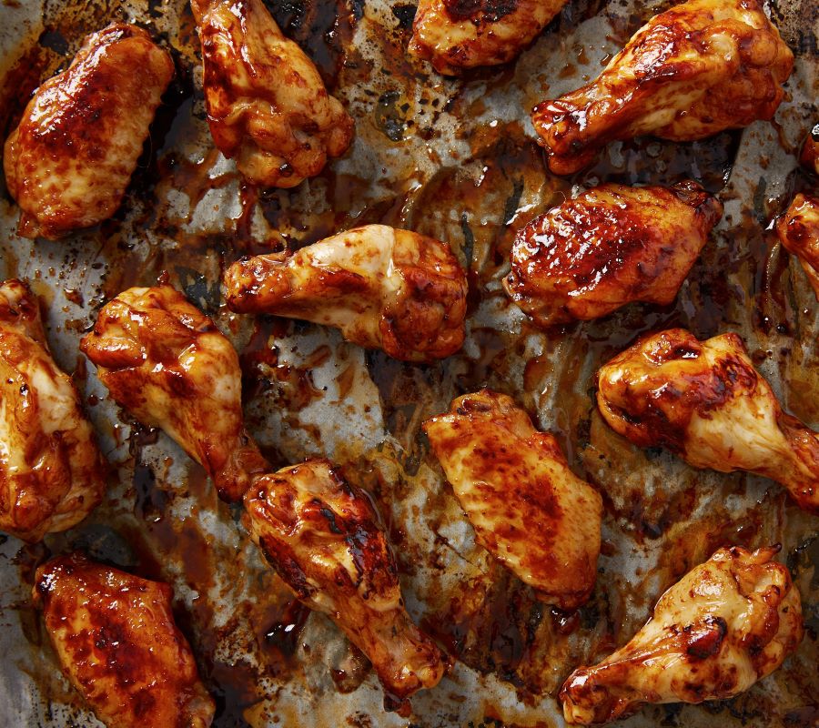 Baked Honey Sriracha Chicken Wings
