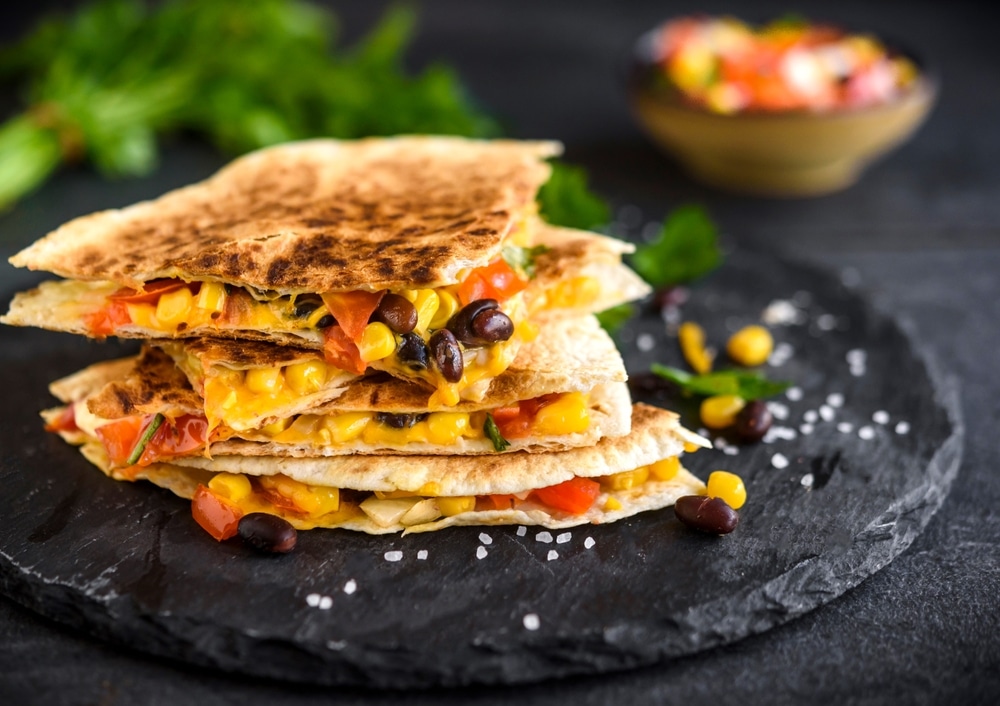 Black Bean, Corn, & Poblano Quesadillas