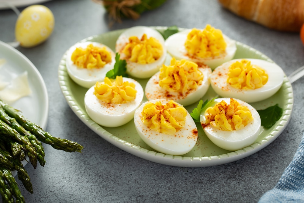 Sriracha Deviled Eggs