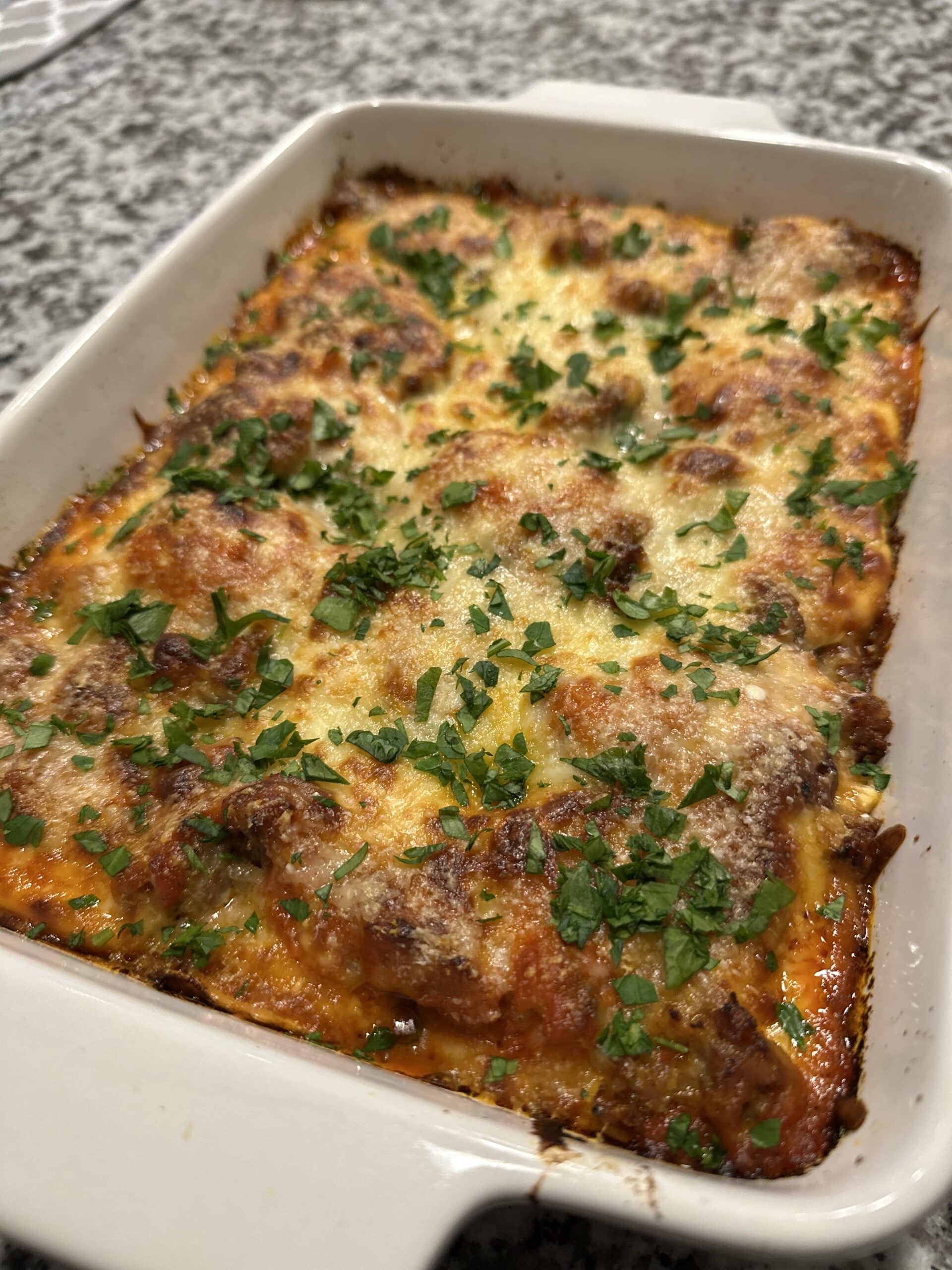 Ravioli and Sausage Lasagna