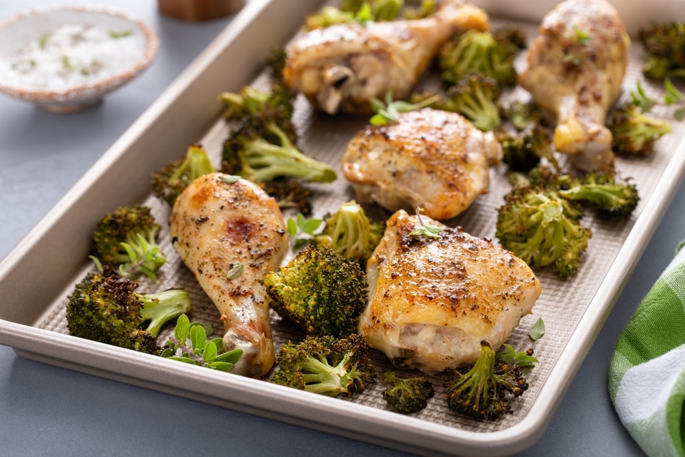 Sheet Pan Chicken and Broccoli