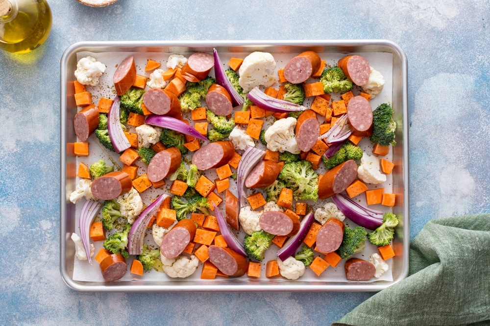Sheet Pan Sausage and Vegetables