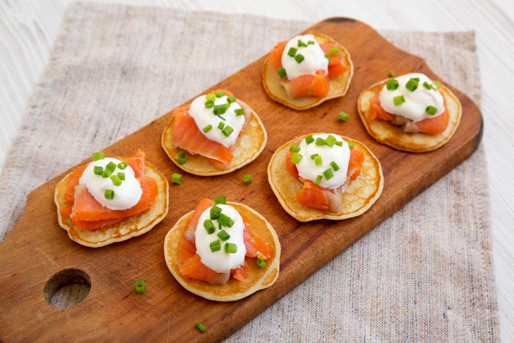 Blini with Smoked Salmon