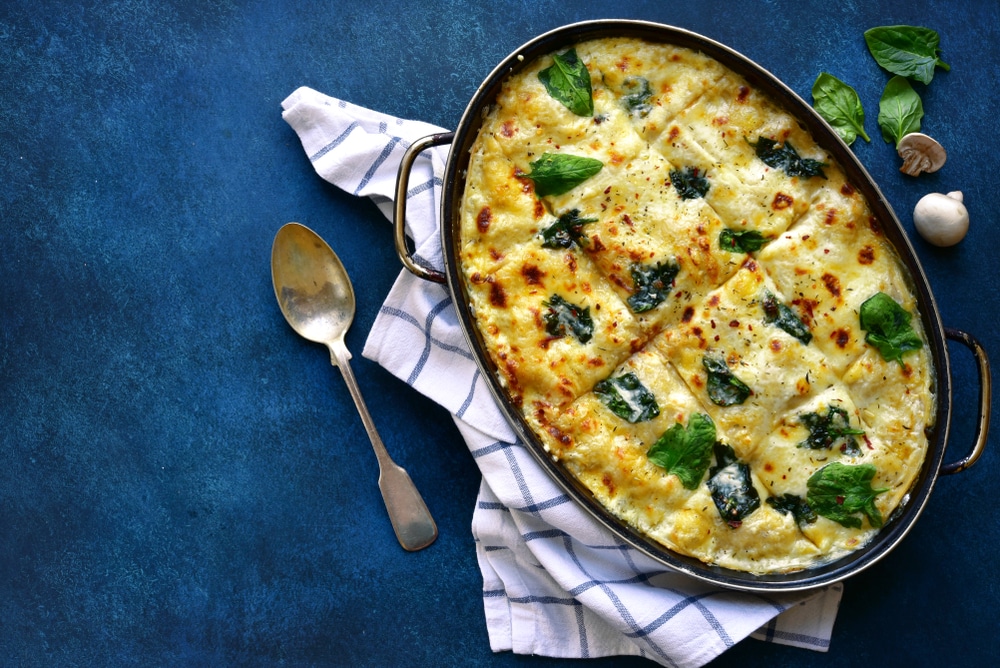 Chicken Mushroom Spinach Lasagna