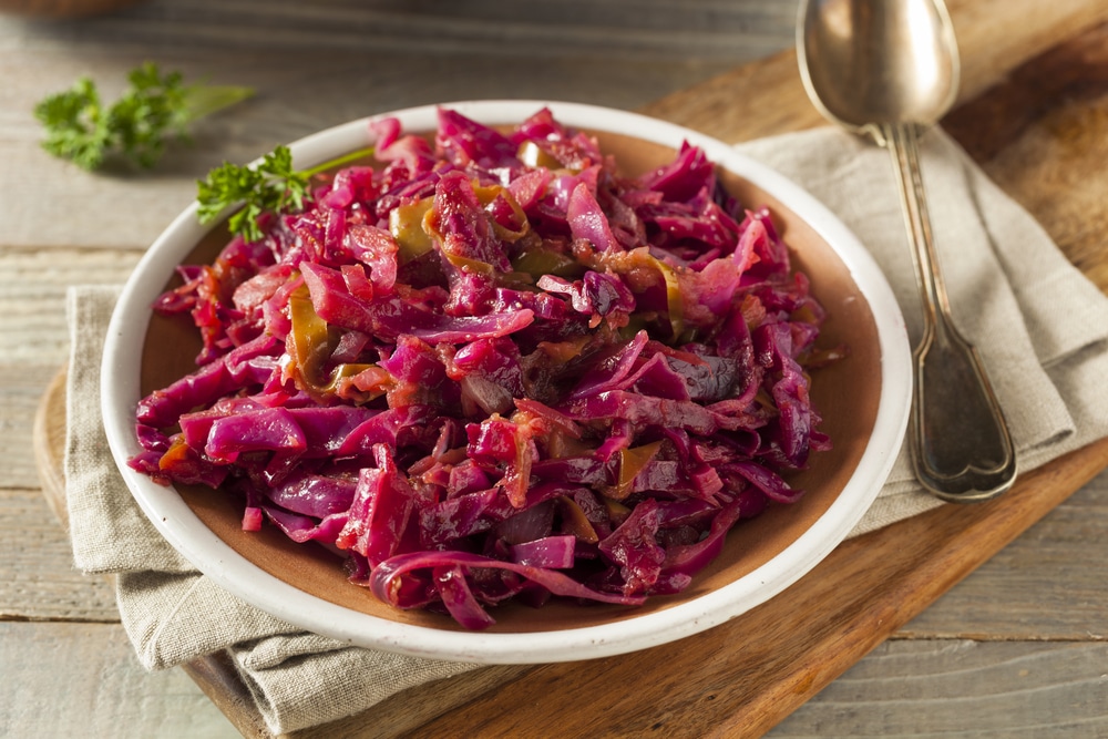 Red Cabbage and Apples