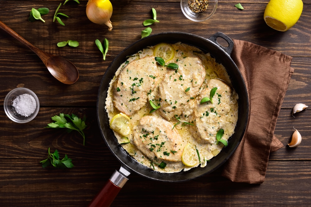 Slow Cooker Creamy Lemon Herb Chicken